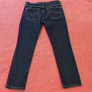 Levi's Women's W34L30 Jeans - red tab Dark Blue